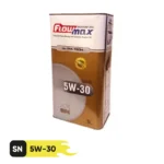 روغن موتور خودرو 5 لیتری، 5W-30، ساخت تمام سنتتیک، برند پارس فلومکس، کیفیت SN، مدل Ultratech